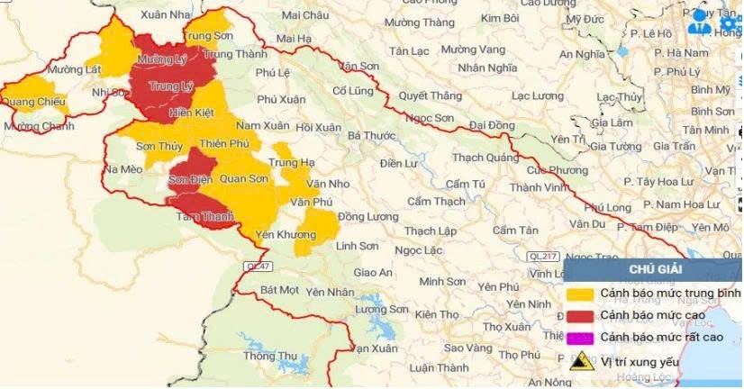 Bão số 4 gây mưa lớn, 6 xã Thanh Hóa nguy cơ lũ quét, sạt lở - ảnh 1