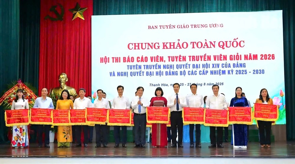 32 báo cáo viên, tuyên truyền viên tranh tài tại Chung khảo toàn quốc ở Thanh Hóa - ảnh 1