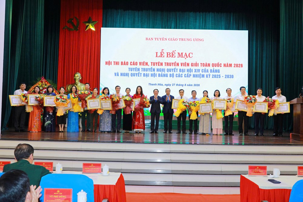 Bế mạc Hội thi Báo cáo viên, tuyên truyền viên giỏi toàn quốc năm 2026 - ảnh 2