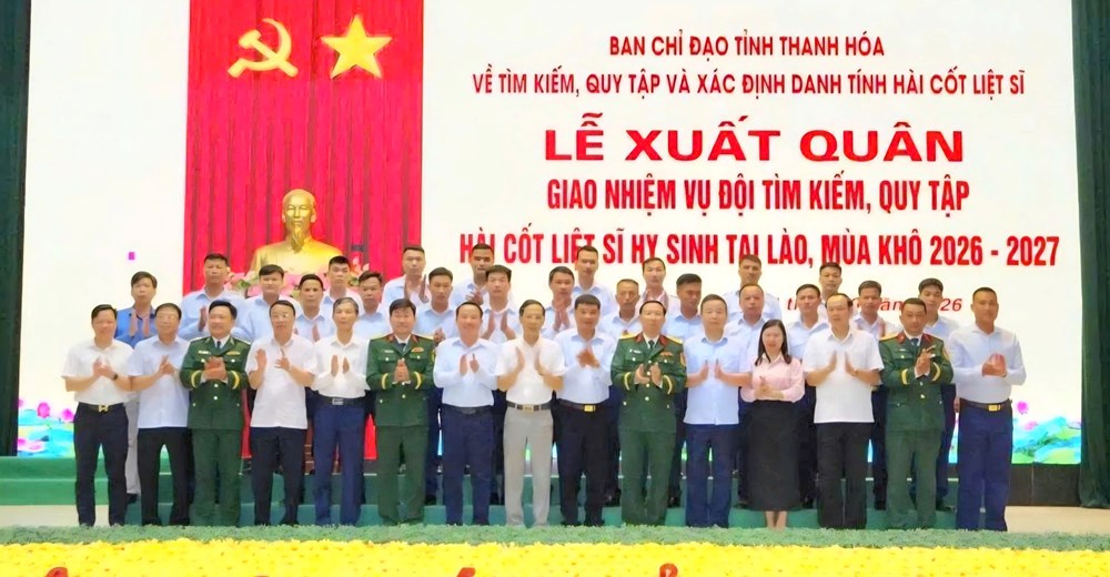 Thanh Hóa lên đường sang Lào tìm kiếm 130 hài cốt liệt sĩ - ảnh 1