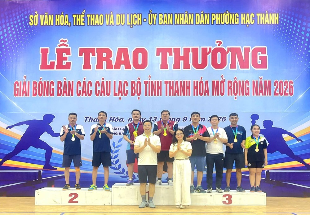 Giải bóng bàn Thanh Hóa mở rộng khép lại, lộ diện những nhà vô địch - ảnh 1
