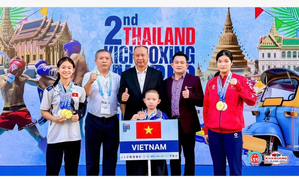 Học sinh tiểu học Thái Nguyên giành huy chương tại Kickboxing World Cup 2026 - ảnh 2