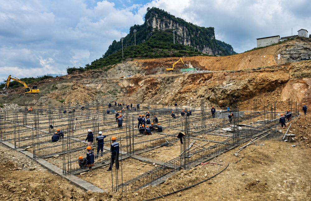 Tăng tốc thi công làm trường trăm tỉ đồng cho vùng biên viễn - ảnh 1