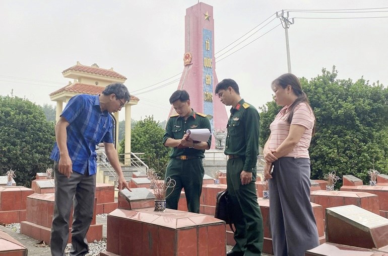Số hóa thông tin hài cốt liệt sĩ ở Thái Nguyên - ảnh 2
