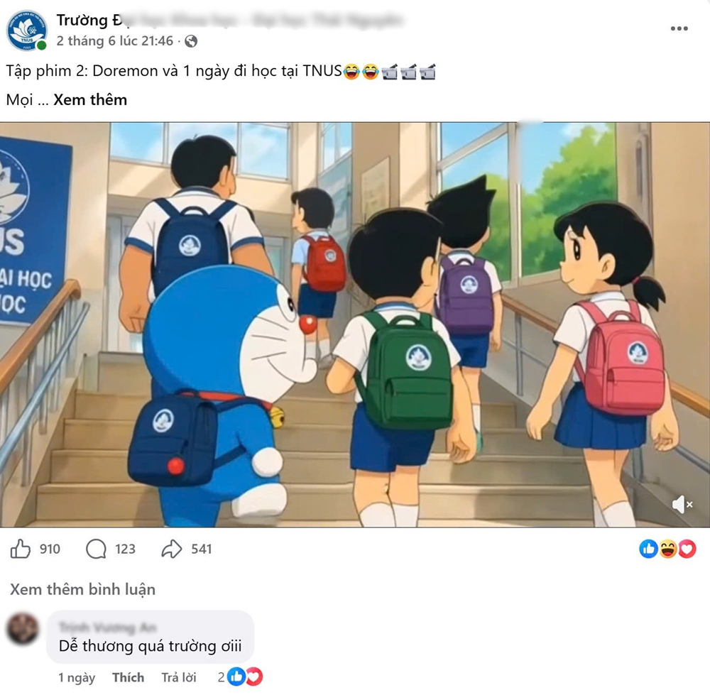 Nghi vấn xâm phạm bản quyền từ loạt video Doraemon quảng bá trường học ở Thái Nguyên - ảnh 4