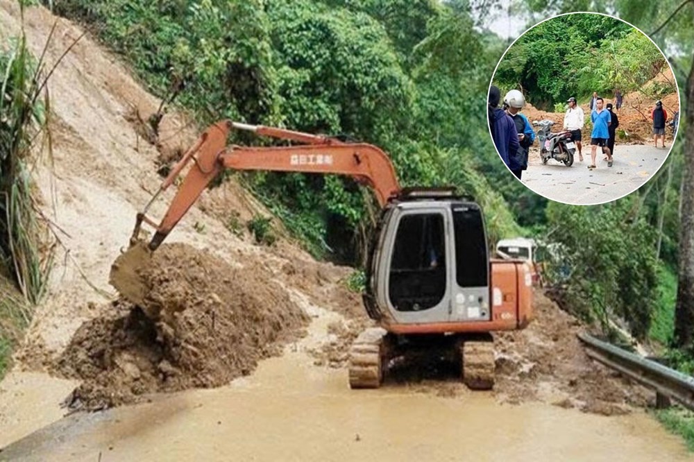 Thái Nguyên kịp thời xử lý sạt lở trên Quốc lộ 3B - ảnh 1