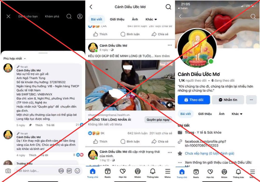 Điều tra vụ dựng hoàn cảnh éo le để lừa tiền từ thiện qua Facebook - ảnh 1
