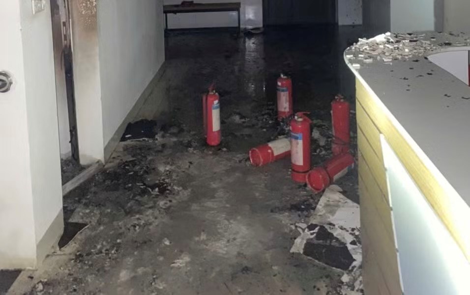 Cháy tại Bệnh viện Y học cổ truyền tỉnh Lào Cai - ảnh 1