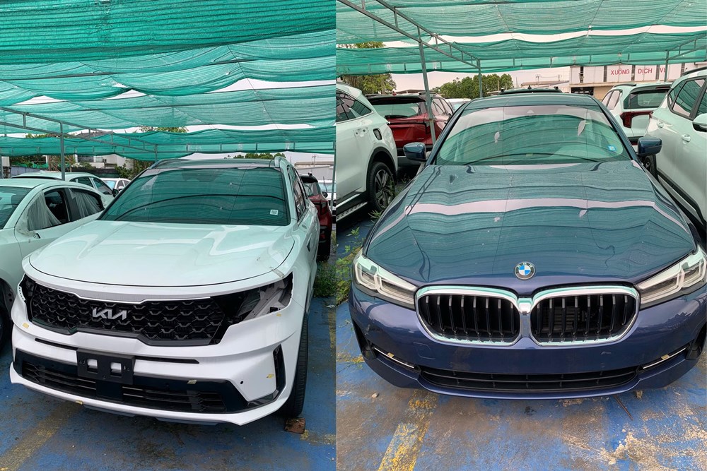 Lô 7 ô tô ngập nước ở Thái Nguyên đấu giá không có khách mua - ảnh 2