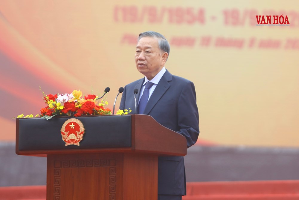 Tổng Bí thư, Chủ tịch nước Tô Lâm dự lễ khánh thành Tượng đài “Bác Hồ với ngày hội non sông“ - ảnh 4