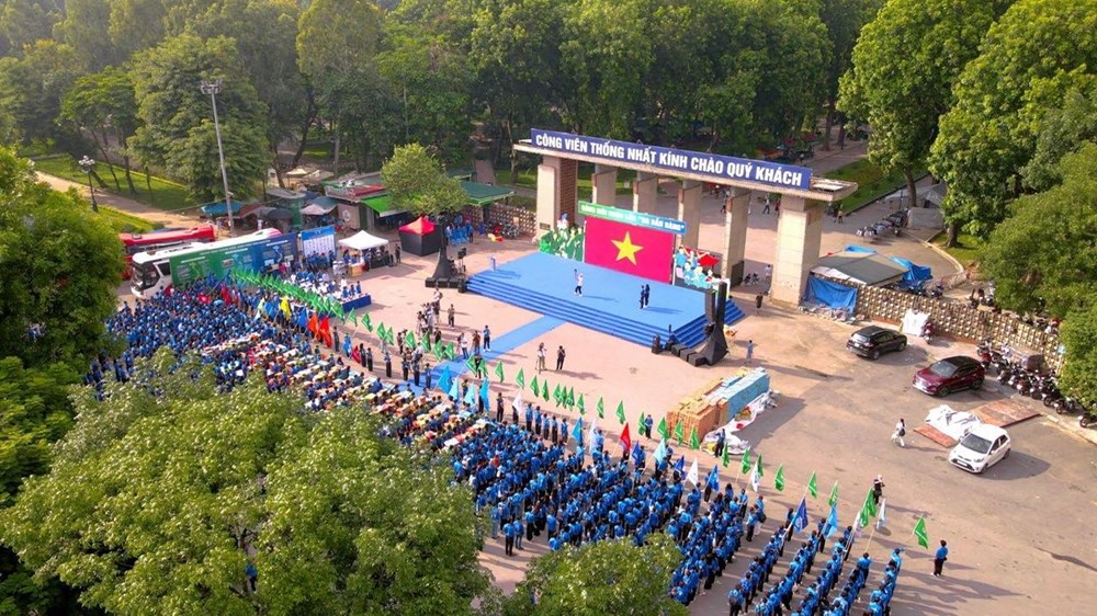 Hà Nội: Xuất quân chiến dịch sinh viên tình nguyện “Mùa hè xanh” 2024 - ảnh 14