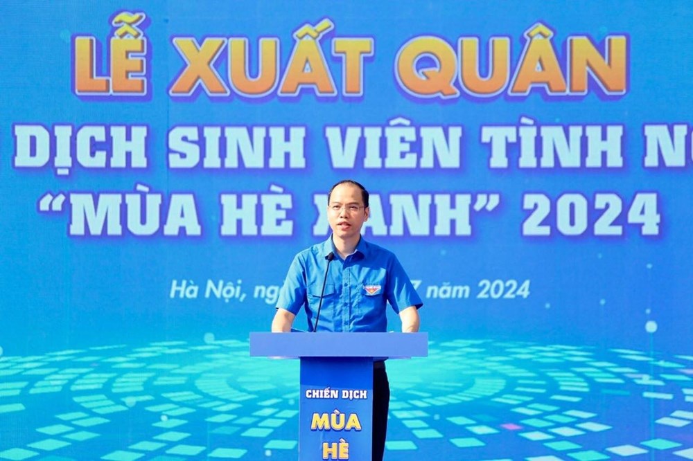 Hà Nội: Xuất quân chiến dịch sinh viên tình nguyện “Mùa hè xanh” 2024 - ảnh 2
