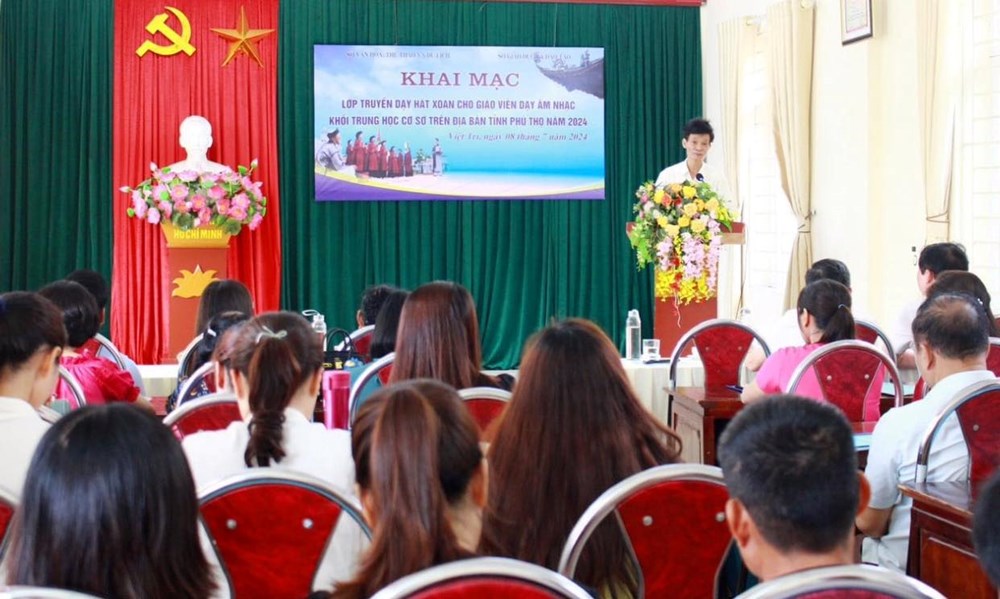 Đẩy mạnh phong trào hát Xoan trong trường học ở Phú Thọ - ảnh 1
