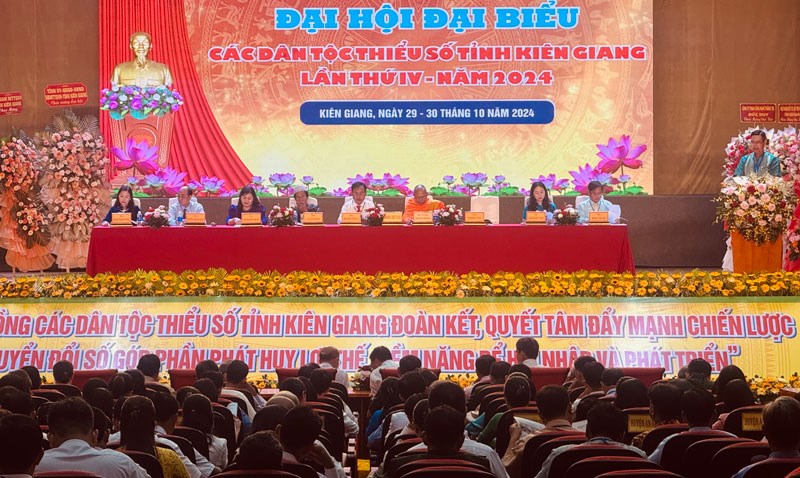 330 đại biểu tham dự Đại hội các dân tộc thiểu số tỉnh Kiên Giang - ảnh 1