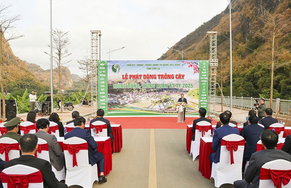 Sơn La: Phát động trồng cây mừng Đảng, mừng Xuân Ất Tỵ 2025 - ảnh 1