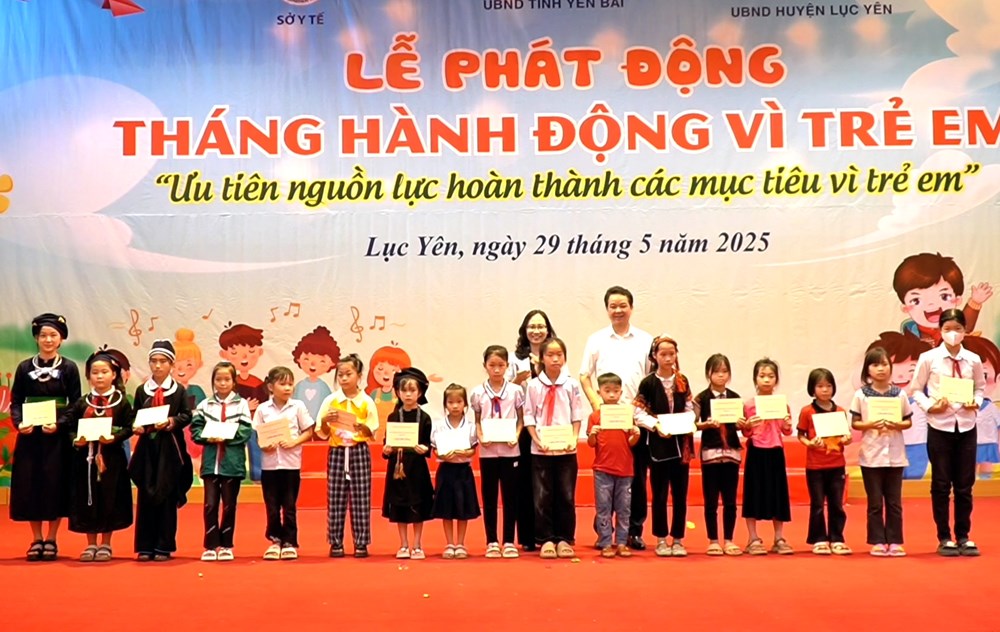 Yên Bái phát động Tháng hành động vì trẻ em 2025 - ảnh 1