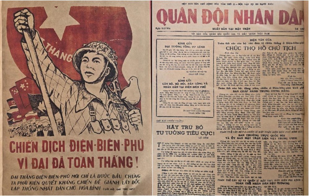 Triển lãm ảnh báo Quân đội Nhân dân xuất bản tại Chiến trường Điện Biên Phủ - ảnh 1