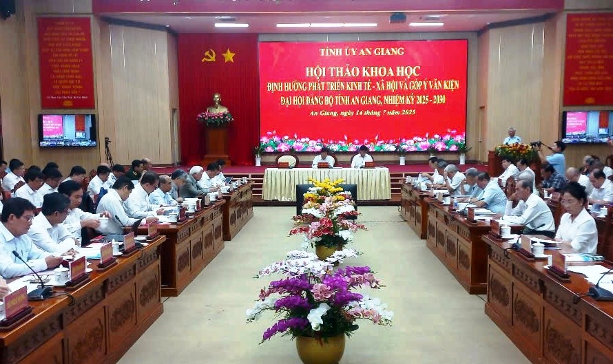 An Giang định hướng phát triển kinh tế - xã hội và góp ý văn kiện Đại hội Đảng bộ tỉnh - ảnh 1
