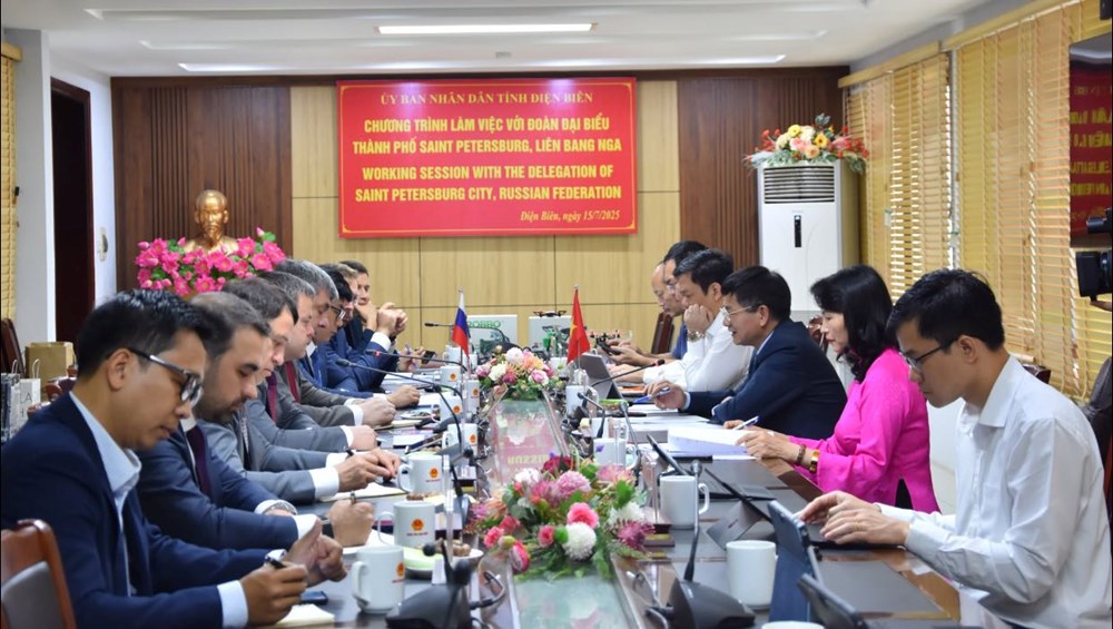 Tăng cường hợp tác giữa Điện Biên và thành phố Saint Pertersburg, LB Nga - ảnh 1