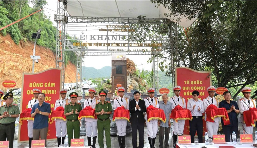 Khánh thành Khu tưởng niệm Anh hùng liệt sĩ Phạm Văn Cường - ảnh 1