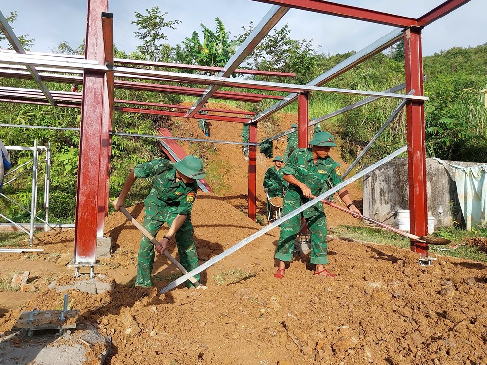 Chung sức xây dựng nông thôn mới ở bản biên giới Tả Ló San - ảnh 4