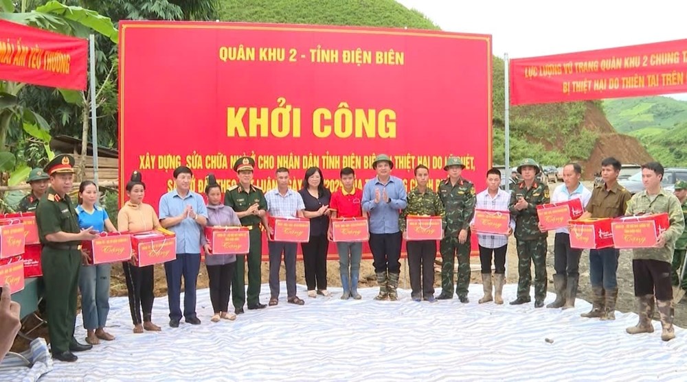 Khởi công xây dựng, sửa chữa nhà ở cho nhân dân bị thiệt hại do mưa lũ - ảnh 3