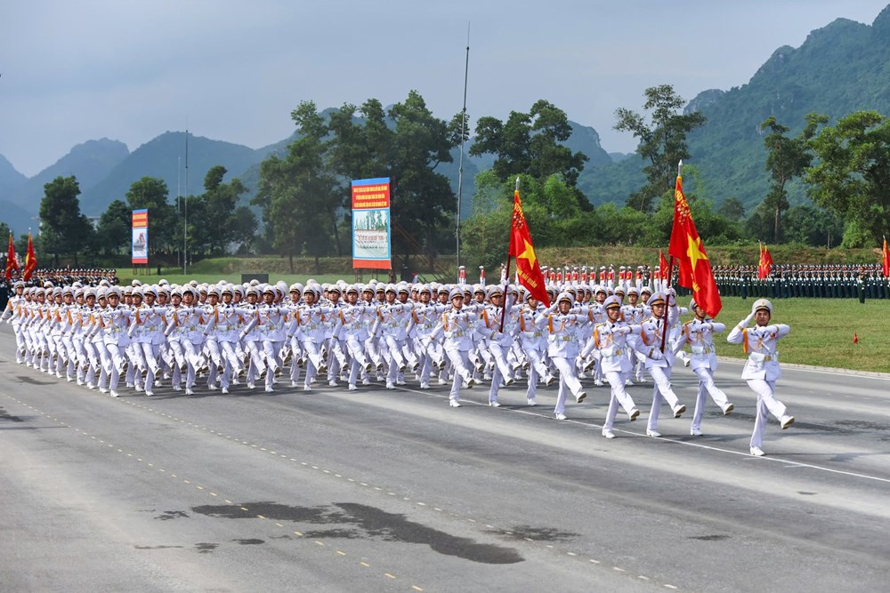 Tổng hợp luyện các lực lượng vũ trang diễu binh, diễu hành A80 lần thứ 3 - ảnh 13