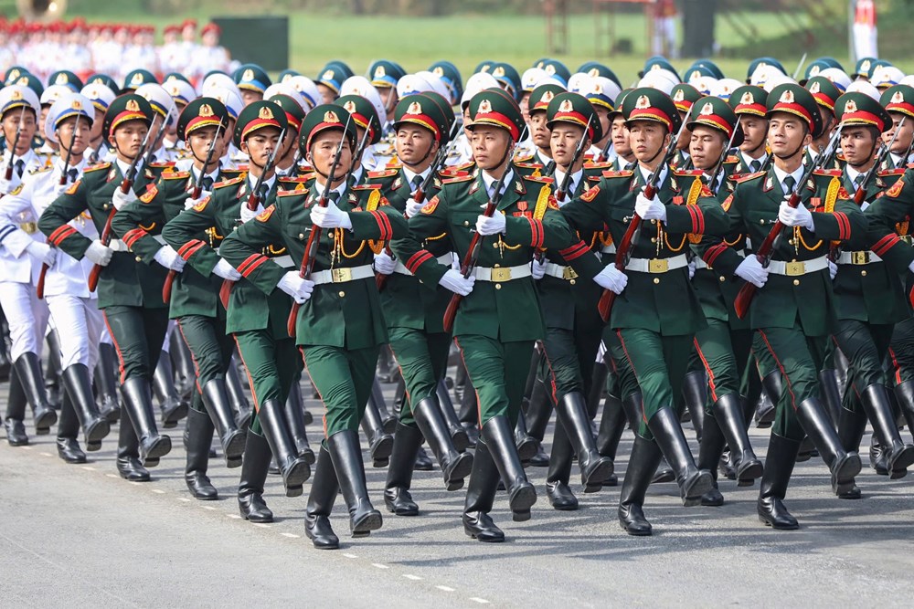 Tổng hợp luyện các lực lượng vũ trang diễu binh, diễu hành A80 lần thứ 3 - ảnh 11