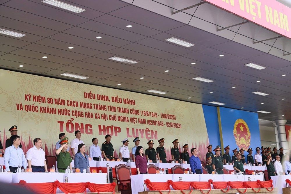 Tổng hợp luyện các lực lượng vũ trang diễu binh, diễu hành A80 lần thứ 3 - ảnh 2