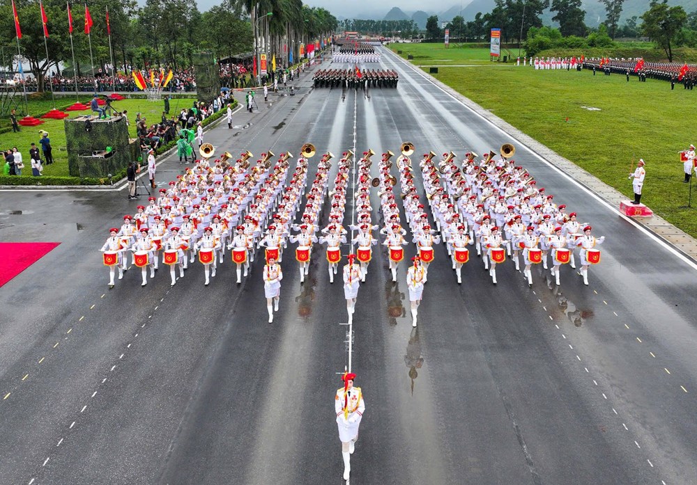 Tổng hợp luyện lực lượng diễu binh, diễu hành thực hiện nhiệm vụ A80 - ảnh 3