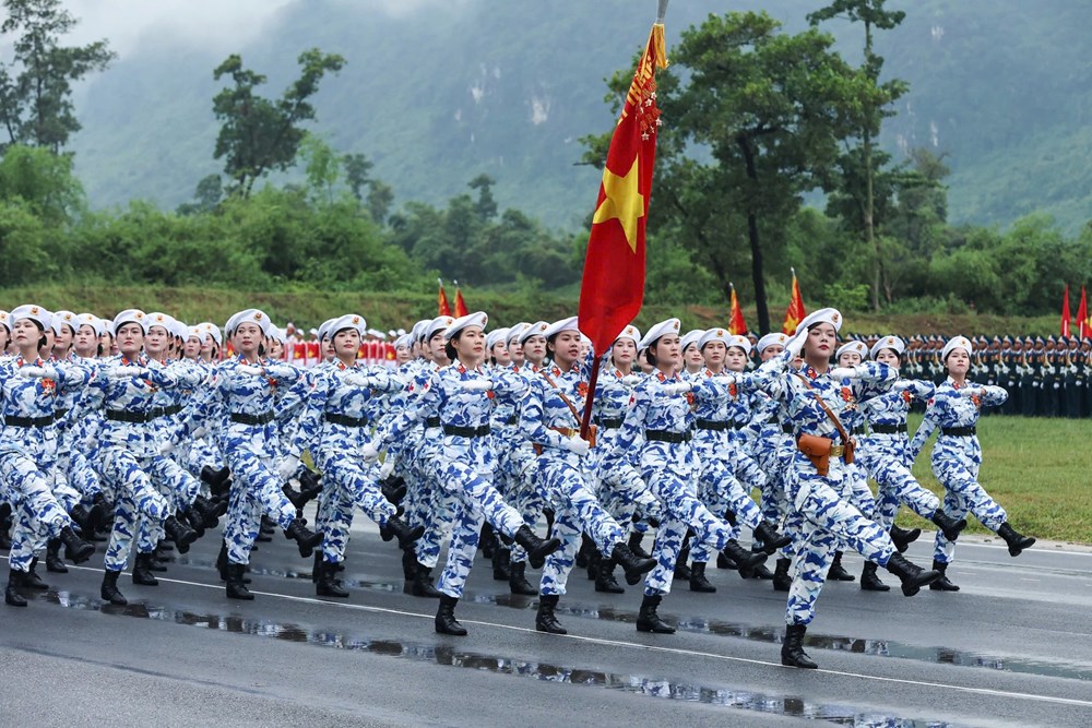Tổng hợp luyện lực lượng diễu binh, diễu hành thực hiện nhiệm vụ A80 - ảnh 6