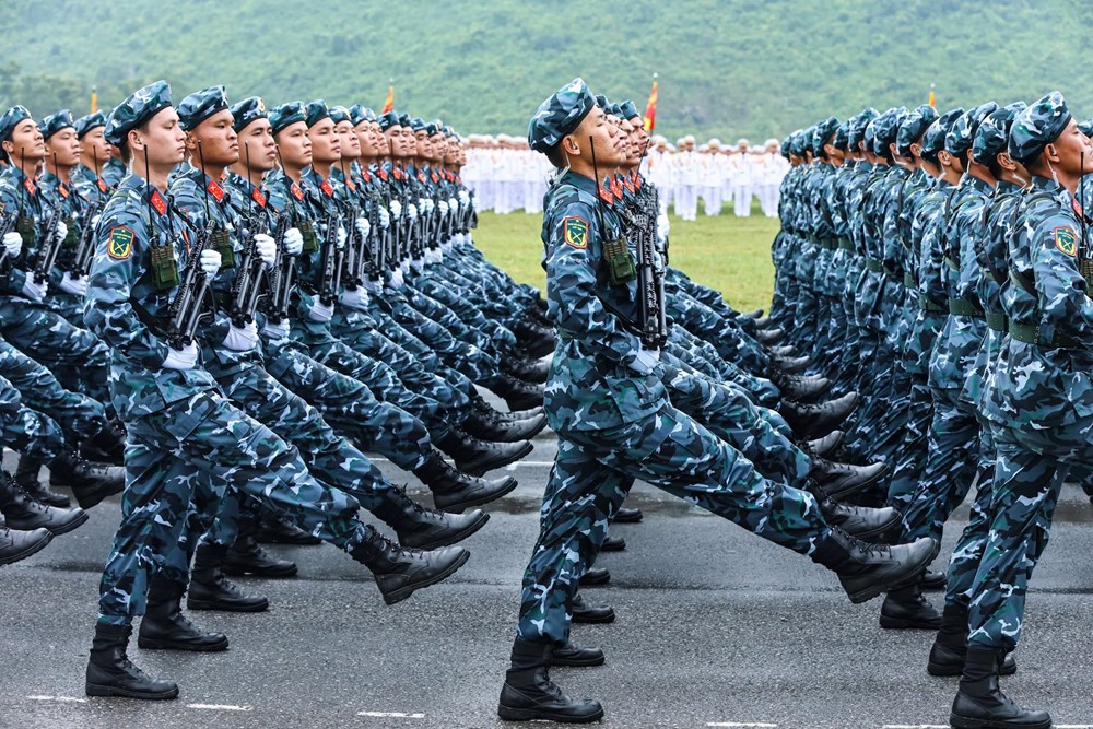 Tổng hợp luyện lực lượng diễu binh, diễu hành thực hiện nhiệm vụ A80 - ảnh 15
