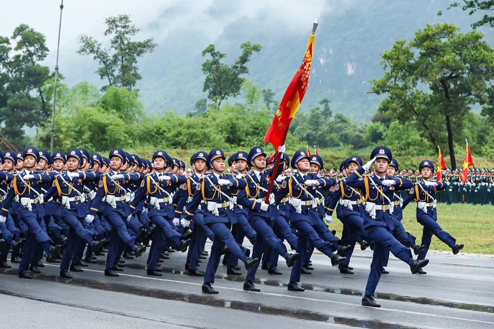 Tổng hợp luyện lực lượng diễu binh, diễu hành thực hiện nhiệm vụ A80 - ảnh 11
