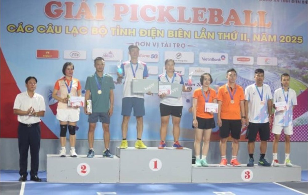 Bế mạc Giải Pickleball các CLB tỉnh Điện Biên lần thứ II, năm 2025 - ảnh 1