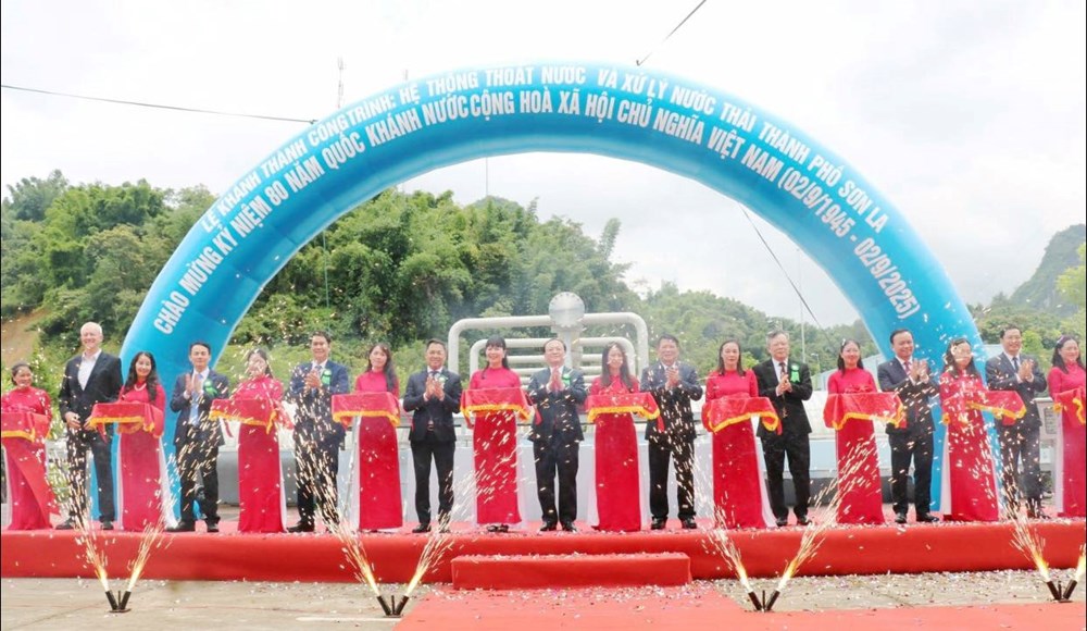 Khánh thành dự án hệ thống thoát nước và xử lý nước thải tiên tiến tại Sơn La - ảnh 1