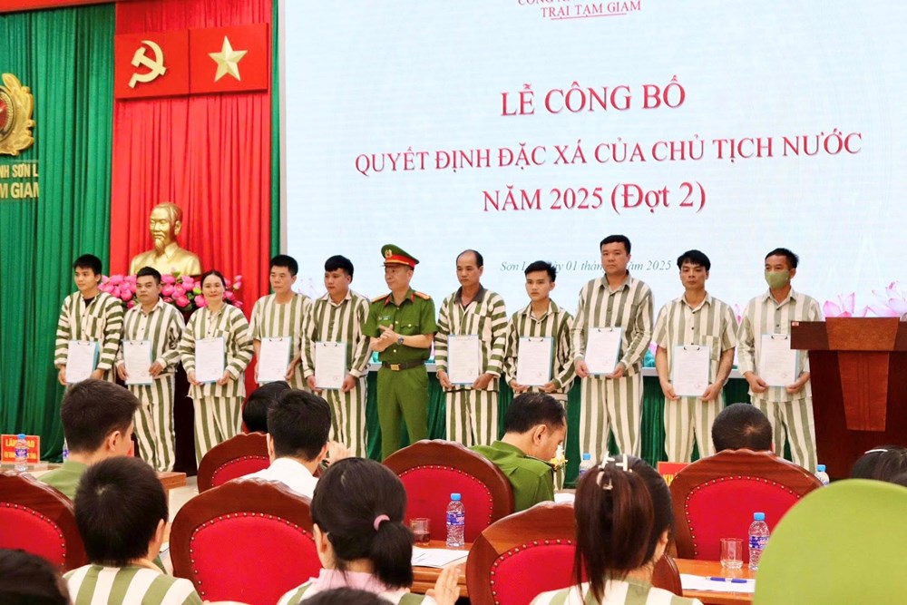 Sơn La, Điện Biên: Công bố quyết định của Chủ tịch nước về đặc xá nhân dịp 2.9 - ảnh 1