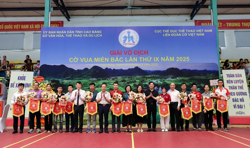 Khai mạc Giải vô địch Cờ vua miền Bắc lần thứ IX năm 2025 - ảnh 1