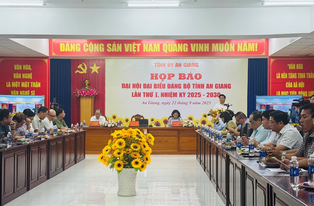 An Giang họp báo thông tin về Đại hội Đảng bộ tỉnh lần thứ I, nhiệm kỳ 2025 – 2030 - ảnh 2