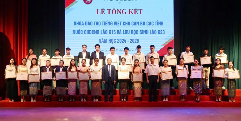 Sơn La: Hơn 200 cán bộ, lưu học sinh Lào hoàn thành chương trình đào tạo tiếng Việt   - ảnh 1