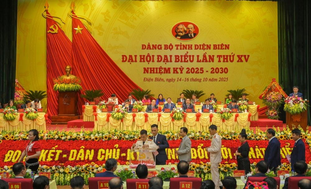 Đại hội Đảng bộ tỉnh Điện Biên lần thứ XV bầu 52 Ủy viên Ban Chấp hành khóa mới - ảnh 1