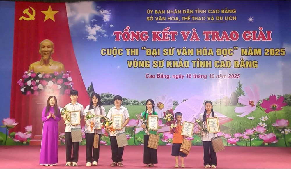 37 tác phẩm đoạt giải Cuộc thi Đại sứ Văn hóa đọc tỉnh Cao Bằng 2025 - ảnh 4