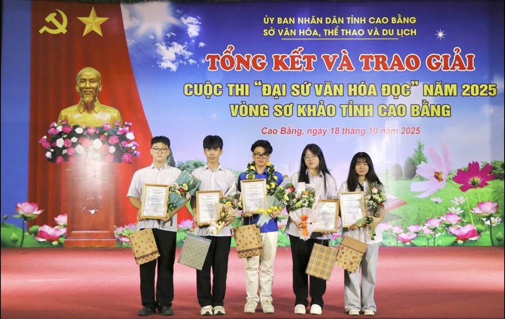 37 tác phẩm đoạt giải Cuộc thi Đại sứ Văn hóa đọc tỉnh Cao Bằng 2025 - ảnh 3