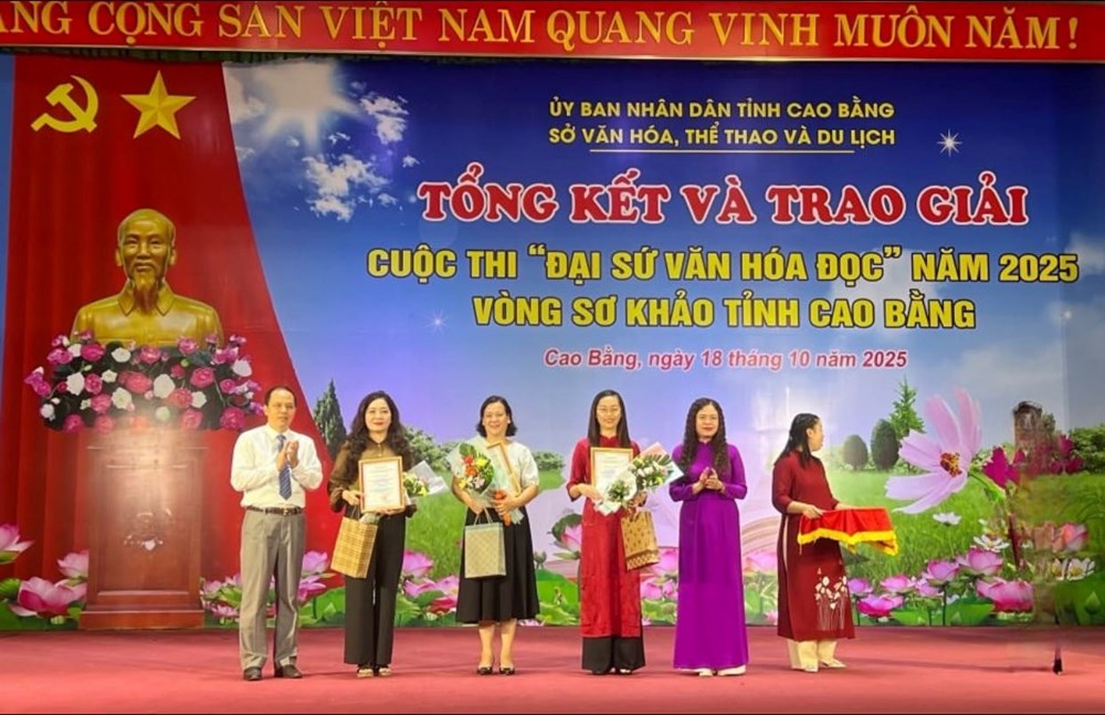 37 tác phẩm đoạt giải Cuộc thi Đại sứ Văn hóa đọc tỉnh Cao Bằng 2025 - ảnh 2