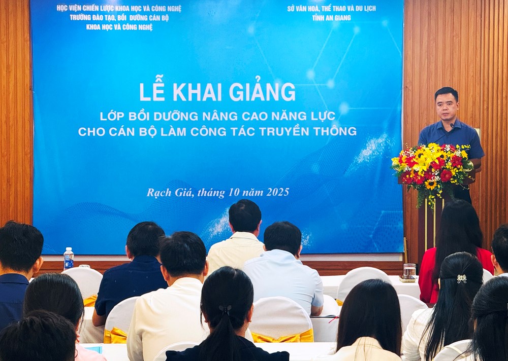 Nâng cao năng lực cho cán bộ thông tin và truyền thông tại An Giang - ảnh 1