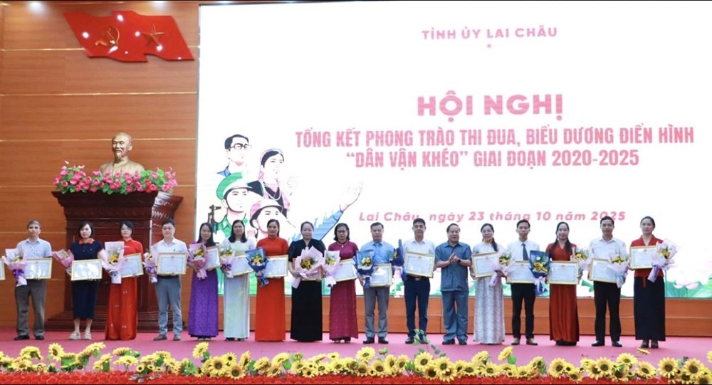 Lai Châu biểu dương điển hình thi đua “Dân vận khéo” giai đoạn 2020 - 2025 - ảnh 2