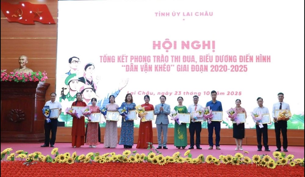 Lai Châu biểu dương điển hình thi đua “Dân vận khéo” giai đoạn 2020 - 2025 - ảnh 1