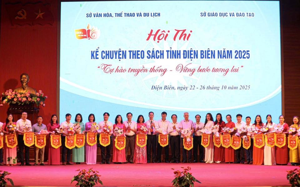 Sôi nổi Hội thi kể chuyện theo sách tỉnh Điện Biên năm 2025 - ảnh 1