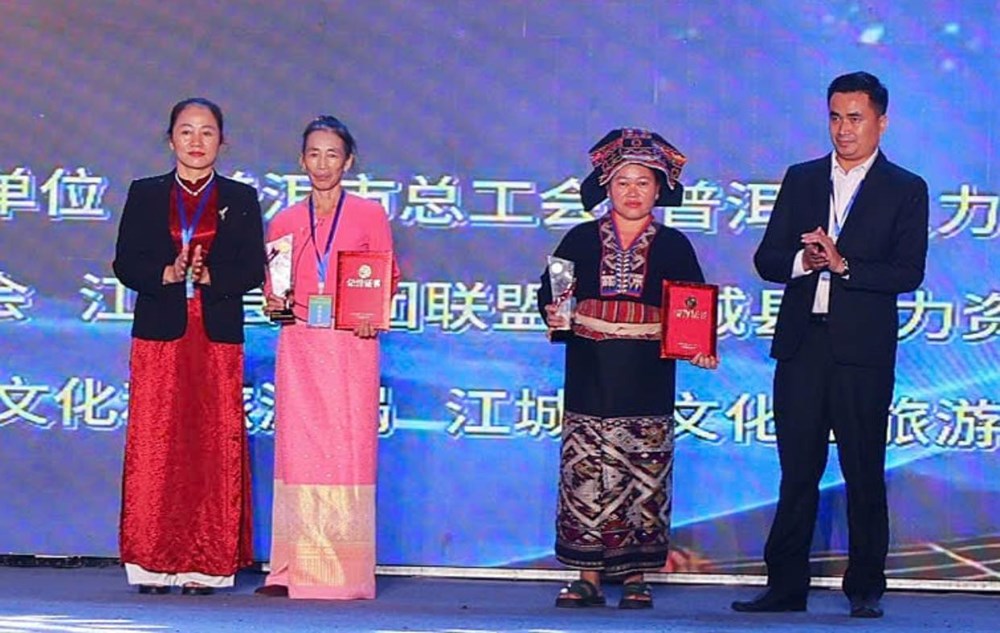 Nghề dệt thổ cẩm dân tộc Lào tỉnh Điện Biên xuất sắc đoạt giải tại Trung Quốc - ảnh 1