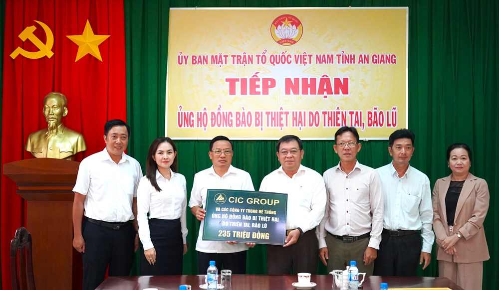 CIC Group ủng hộ đồng bào thiệt hại do thiên tai, bão lũ - ảnh 1