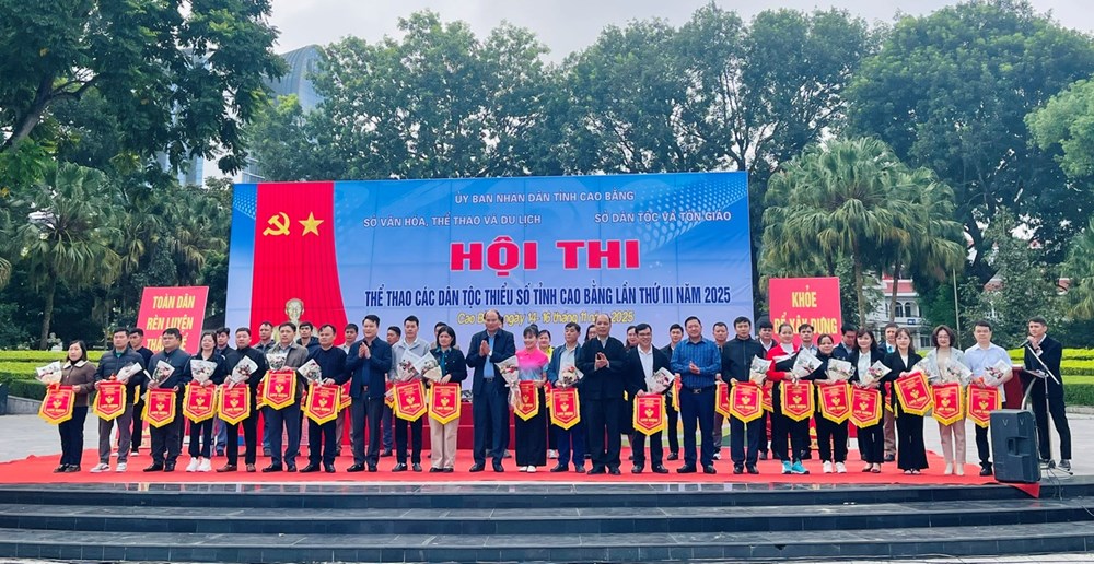 Khai mạc Hội thi thể thao các dân tộc thiểu số tỉnh Cao Bằng năm 2025 - ảnh 1